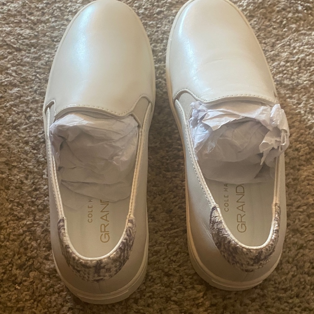Cole Haan Women's Cream Slip-On Sneakers
